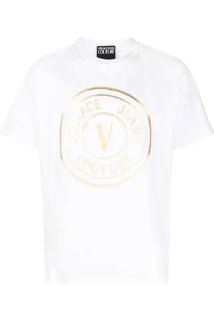 VERSACE T-shirt à imprimé métallisé