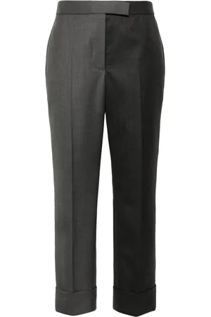 Thom Browne Pantalon en laine à coupe fuselée
