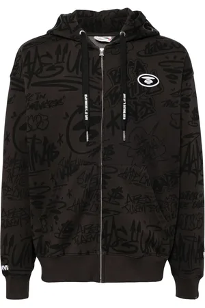 A Bathing Ape Veste à imprimé graffiti