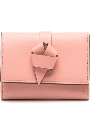 Acne Studios Portefeuille en cuir à détail de nœud
