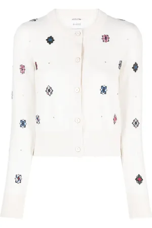 Barrie Cardigan en maille intarsia