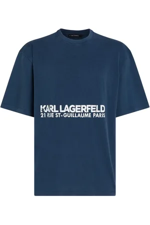 Karl Lagerfeld T-shirt Rue St-Guillaume à effet délavé