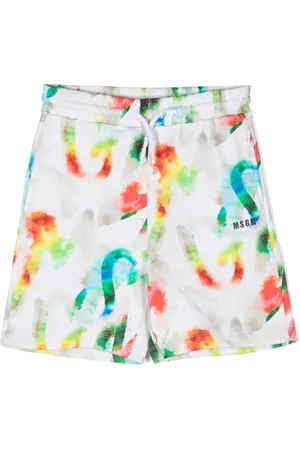 Msgm Short à imprimé aquarelle