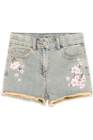 MONNALISA Short à fleurs brodées