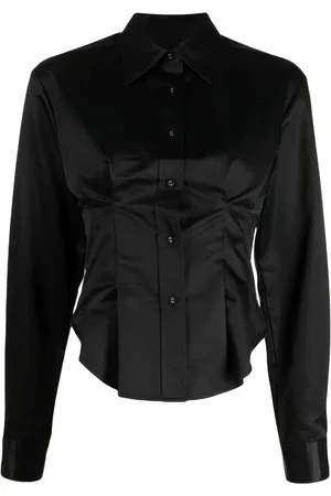 Cynthia Rowley Chemise cintrée à bords satinés
