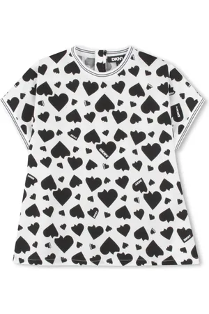 DKNY T-shirt à imprimé cœur