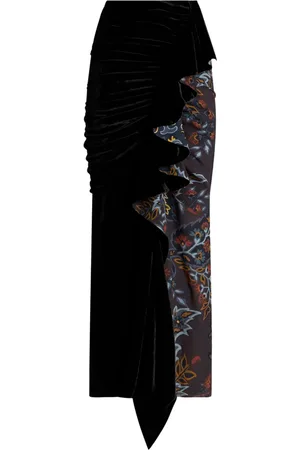 Etro Jupe asymétrique à imprimé cachemire