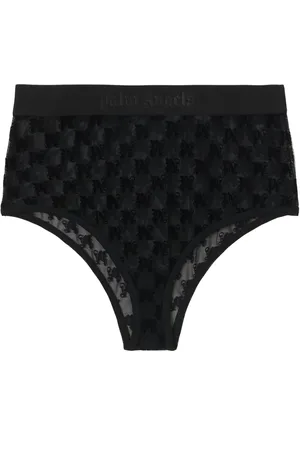 Palm Angels Culotte taille-haute à motif monogrammé