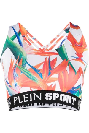 Philipp Plein Brassière de sport à imprimé botanique