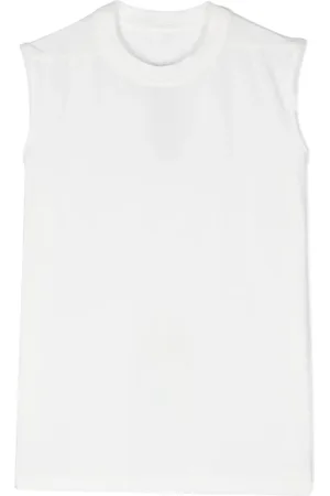Rick Owens T-shirt en coton à design sans manches