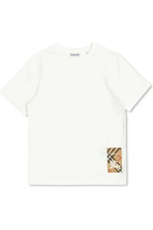 Burberry T-shirt à étiquette à carreaux