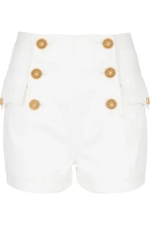 Balmain Short 6-Button en jean