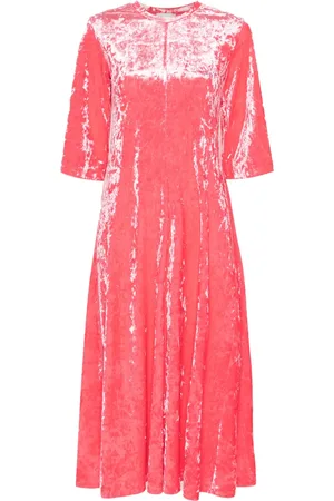 FORTE FORTE Robe i-longue en velours à effet froissé