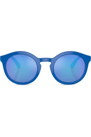 Dolce & Gabbana Lunettes de soleil rondes à logo imprimé
