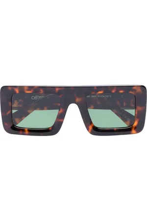 OFF-WHITE Lunettes de soleil Leonardo à monture rectangulaire