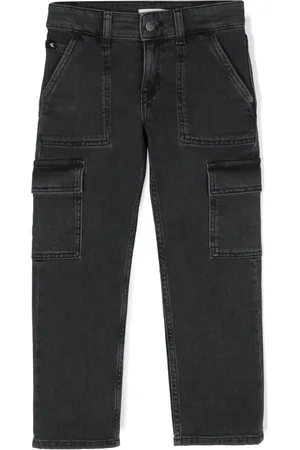 Calvin Klein Jean droit à patch logo