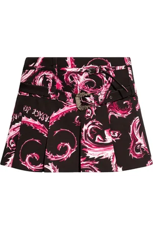 VERSACE Jupe courte à motif abstrait
