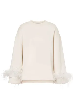 Serafini Blouse à détails de plumes