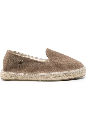 MANEBI Espadrilles en toile à logo brodé