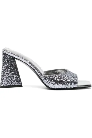The Attico Mules Mini Devon 85 mm à ornements en paillettes