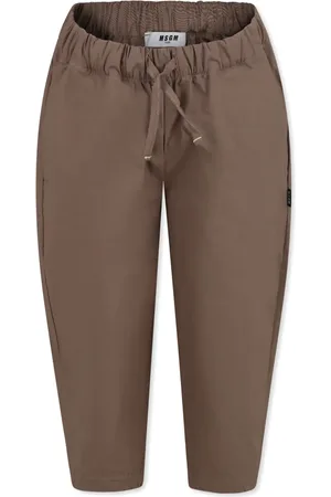 Msgm Pantalon à étiquette logo