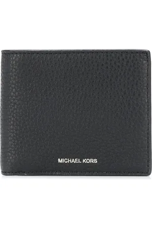 Michael Kors Portefeuille Greyson pliant en cuir grainé