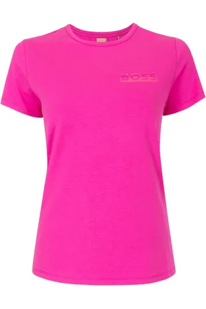 HUGO BOSS T-shirt en coton mélangé à logo imprimé