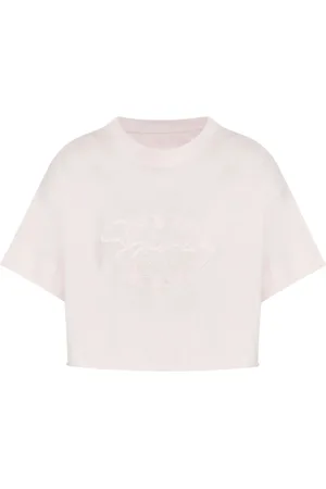Givenchy T-shirt en coton à coupe crop