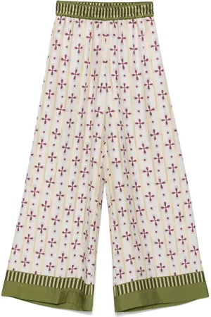 La DoubleJ Pantalon palazzo Eclipse Placeé