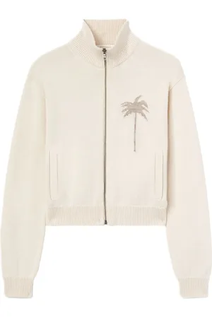 Palm Angels Haut en maille à imprimé palmier