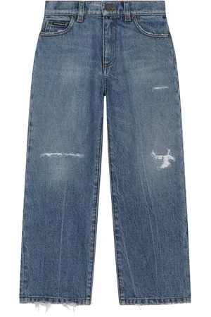 Dolce & Gabbana Jean ample à plaque logo