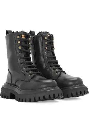 Dolce & Gabbana Bottines en cuir à bout rond
