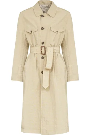 Maison Margiela Trench en toile à taille ceinturée