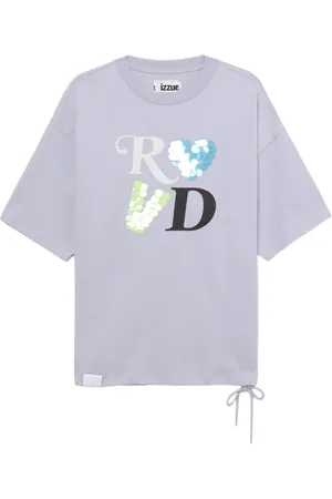 Izzue T-shirt en coton à sequins