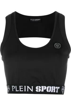 Philipp Plein Débardeur en coton à plaque logo