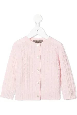 N.PEAL Cardigan en maille torsadée