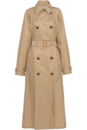 Prada Trench Re-Nylon à taille ceinturée