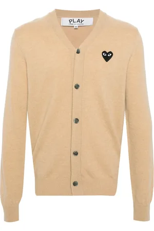 Comme des Garçons Cardigan en laine à patch cœur