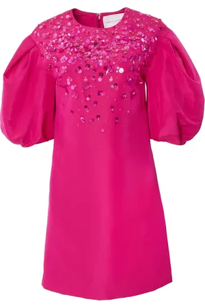 Carolina Herrera Robe courte évasée à sequins