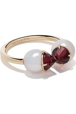 Tasaki Bague Collection Line en 18ct ornée de perles