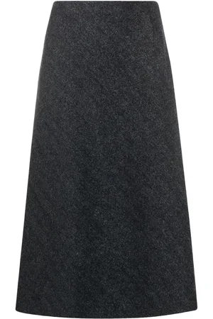 Maison Margiela Jupe évasée à chevrons