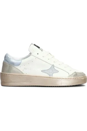 Ama Brand Baskets en cuir à logo embossé