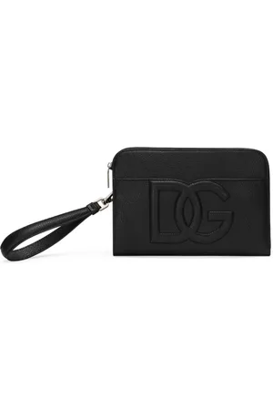 Dolce & Gabbana Pochette en cuir à logo embossé