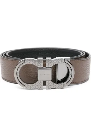 Salvatore Ferragamo Ceinture Gancini à design réversible