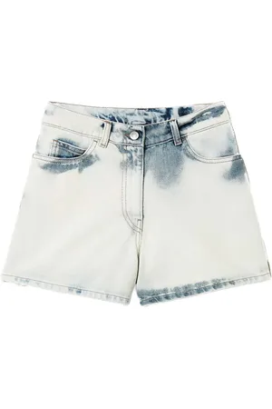 Twin-Set Short en jean à effet délavé