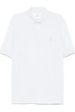 Brunello Cucinelli Polo à logo imprimé