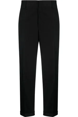 Golden Goose Pantalon droit à patch logo