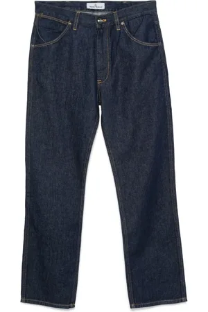 Vivienne Westwood Jean à détails brodés et effet usé