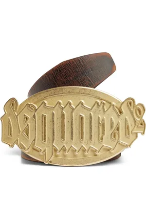 Dsquared2 Ceinture en cuir à boucle logo