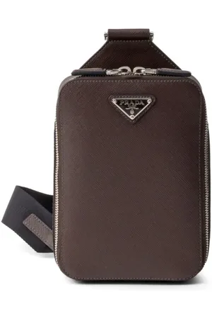 Prada Sac Brique en cuir Saffiano
